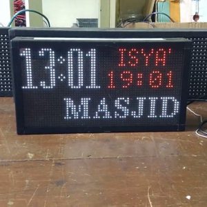 Jam Waktu Sholat RGB JR40 - Non Tartil