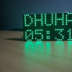 Jam Waktu sholat (JS32A) ,Jam Digital Masjid ,Jam Iqomah Serbaotomasi - Hijau, Non Tartil