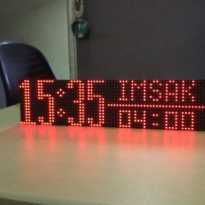 Jam Waktu sholat (JS47.5), Jam Digital Masjid, Jam Iqomah Serbaotomasi - Non Tartil