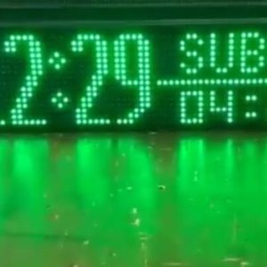 Jam Waktu sholat (JS70A) ,Jam Digital Masjid ,Jam Iqomah - Merah, Non Tartil